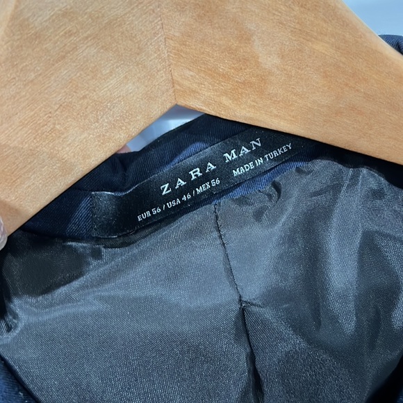 Zara men suit jacket, navy color! - Picture 2 of 3